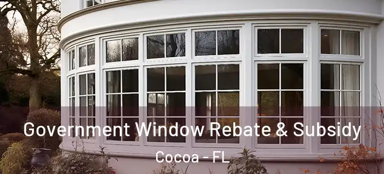  Government Window Rebate & Subsidy Cocoa - FL
