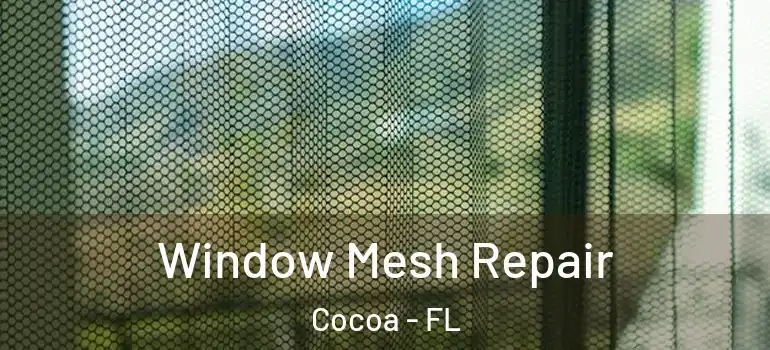  Window Mesh Repair Cocoa - FL